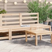 vidaXL Sofás sem apoio braços p/ jardim 2 pcs 70x70x67 cm pinho maciço