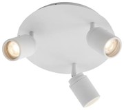 Foco de Casa de Banho Moderno Branco 3-Luzes IP44 - Ducha Moderno