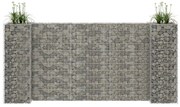 vidaXL Gabião em forma de H fio de aço 260x40x120 cm
