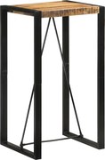 VidaXL Mesa de bar 60x55x110 cm madeira de mangueira áspera maciça