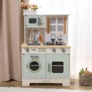 Cozinha de Brincar Infantil de Madeira 84,6  x 59,4 x 29,2 cm Jardim Fresco