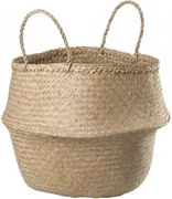 Cesto Em Junco Kahs Ø40 X 38 Cm & Natural - Sklum