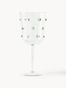 Copos de vinho em vidro borosilicato artesanal Nob, 2 uni.