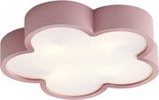 Luminária de teto infantil rosa e branca - Lucille