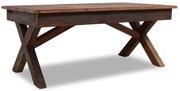 Mesa de centro 110x60x45 cm madeira reciclada maciça