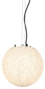 Candeeiro de suspensão exterior moderno cinzento 25 cm IP65 - Nura Moderno