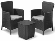 Conjunto de móveis de varanda Miami 5 pcs grafite 223815