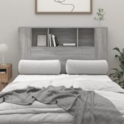 vidaXL Armário de cabeceira 120x18,5x102,5 cm sonoma cinzento