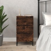 vidaXL Mesa cabeceira 40x35x70 cm derivados madeira carvalho fumado