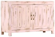 vidaXL Aparador 110x35x70 cm madeira de mangueira maciça rosa-claro