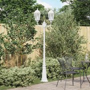vidaXL Luz de Jardim Branco 68 x 20 x 235 cm Alumínio e Vidro