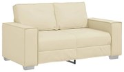 vidaXL Sofá Creme 160 x 80 x 84 cm tecido