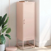 vidaXL Aparador alto 36x39x123 cm aço rosa