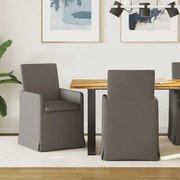 vidaXL Cadeiras de Jantar 2 pcs Cinzento-claro 57 x 67 x 95 cm Linho