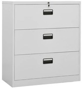 vidaXL Arquivador 90x46x103 cm aço cinzento-claro