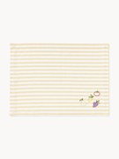 Individuais às riscas com motivos bordados Melony, conjunto de 2