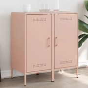 vidaXL Aparadores 2 pcs 36x39x79 cm aço rosa