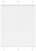 vidaXL Branco Plissada Cega 105x100cm Largura Tecido 104,4cm Poliéster