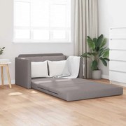 vidaXL Sofá-Cama 110cm Cinzento-acastanhado tecido