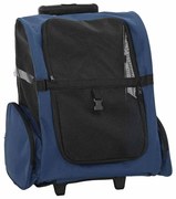 vidaXL Carrinho para animais de estimação 3 em 1 Design Azul 48x32x(57-106) cm Tecido Oxford