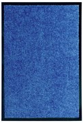 vidaXL Tapete de porta lavável 40x60 cm azul