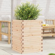 vidaXL Vaso/floreira de jardim 50x50x68,5 cm madeira de pinho maciça