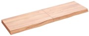 vidaXL Prateleira de parede 140x40x(2-6) cm carvalho tratado castanho
