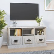 vidaXL Móvel de TV 100x35x50 cm derivados de madeira cinzento cimento