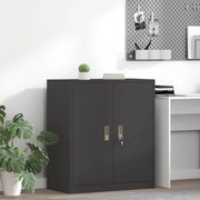 vidaXL Armário de arrumação Preto 80 x 40 x 90 cm Aço