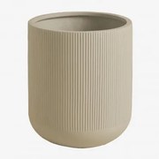 Vaso De Flores Em Polystone Raiden Ø30 Cm - Sklum