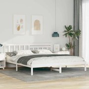 vidaXL Estrutura da Cama com cabeceira Branco 200 x 200 cm