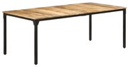 vidaXL Mesa de jantar 200x100x76 cm madeira de mangueira áspera