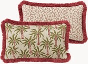 Almofada reversível artesanal para exterior Laura