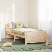 vidaXL Estrutura da Cama Castanho 80 x 200 cm Madeira processada