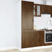 vidaXL Armário de cozinha Porto derivados de madeira carvalho castanho