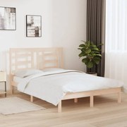vidaXL Cama sem colchão 140x190 cm madeira de pinho maciça