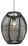 Candeeiro de suspensão oriental preto 35 cm - Rob Oriental