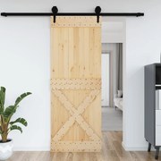 vidaXL Porta NARVIK 85x210 cm madeira de pinho maciça