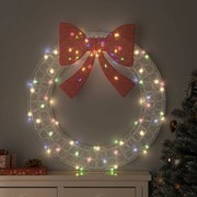vidaXL Guirlanda com 80 LEDs Multicolor 92 x 92 x 9,5 cm Acrílo
