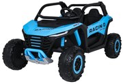 Carro elétrico para Crianças 4X4 2 Lugares 24V RACING Road 2000, Pneus	Espuma EVA, Assento couro ecológico Azul