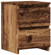 vidaXL Mesa de cabeceira 30x30x40cm derivados de madeira madeira velha