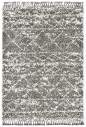 vidaXL Tapete berbere shaggy PP cinzento e bege 160x230 cm