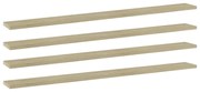 Prateleiras estante 4pcs 100x10x1,5cm contrapl. carvalho sonoma