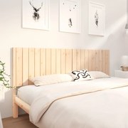 vidaXL Cabeceira de cama 205,5x4x100 cm madeira de pinho maciça