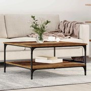 vidaXL Mesa de centro Madeira antiga 80 x 80 x 40 cm