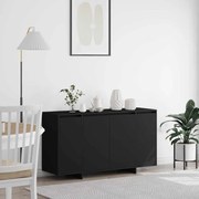 vidaXL Buffet Preto Preto Madeira Engenheirada 135 x 41 x 75 cm