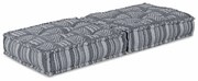 vidaXL Pufe Modular Cinza - 70x70x36 cm Tecido