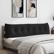 vidaXL Travesseiro para Costas Preto 180 x 24 x 50 cm Veludo