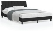 vidaXL Estrutura de cama sem colchão Hanko 120x200 cm veludo preto