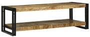 vidaXL Mesa de Café 120x50x38 cm Madeira Sólida Rústica de Mangueira